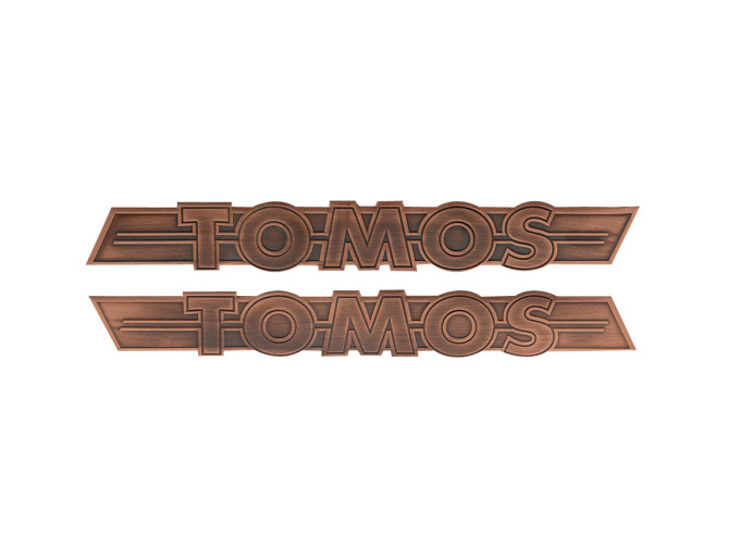 Tank Aufkleber Satz Tomos / Universal RealMetal® Kupfer product